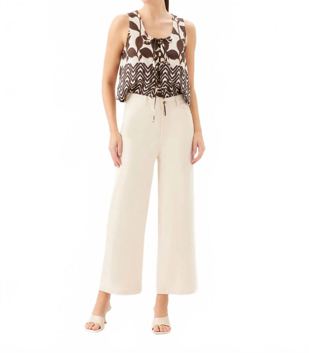 NEW FIFTEEN TWENTY women's marian wide leg jeans in natural